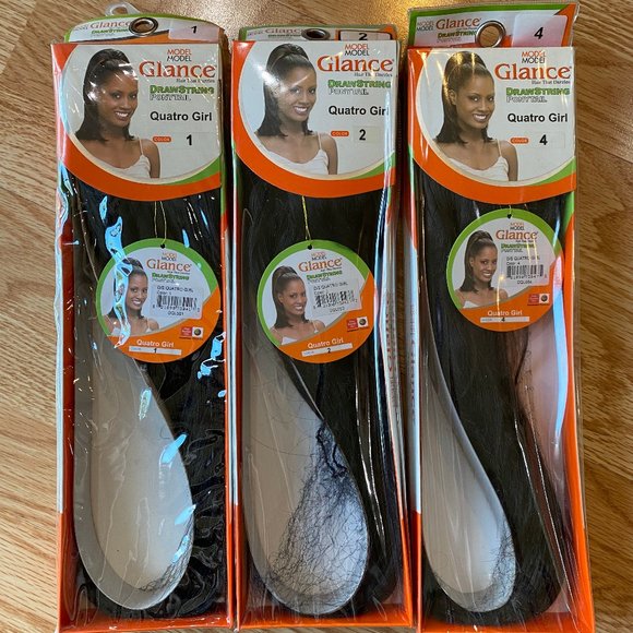 #99 GLANCE QUATRO GIRL DRAWSTRING PONYTAIL - Picture 5 of 6